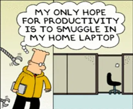thought i needed personal laptop for best productivity
