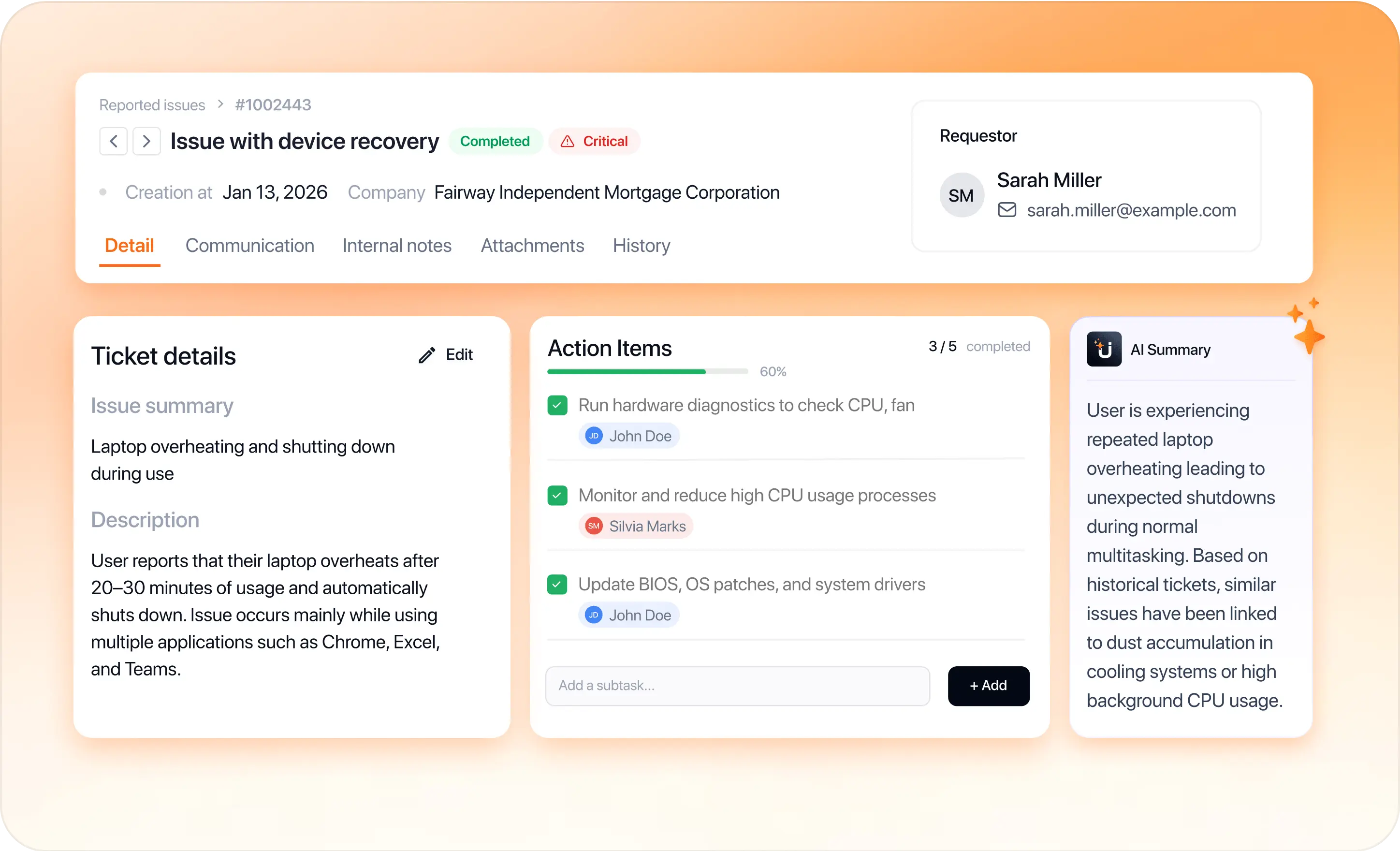 User & Assignment Management