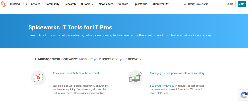 Spiceworks ITSM