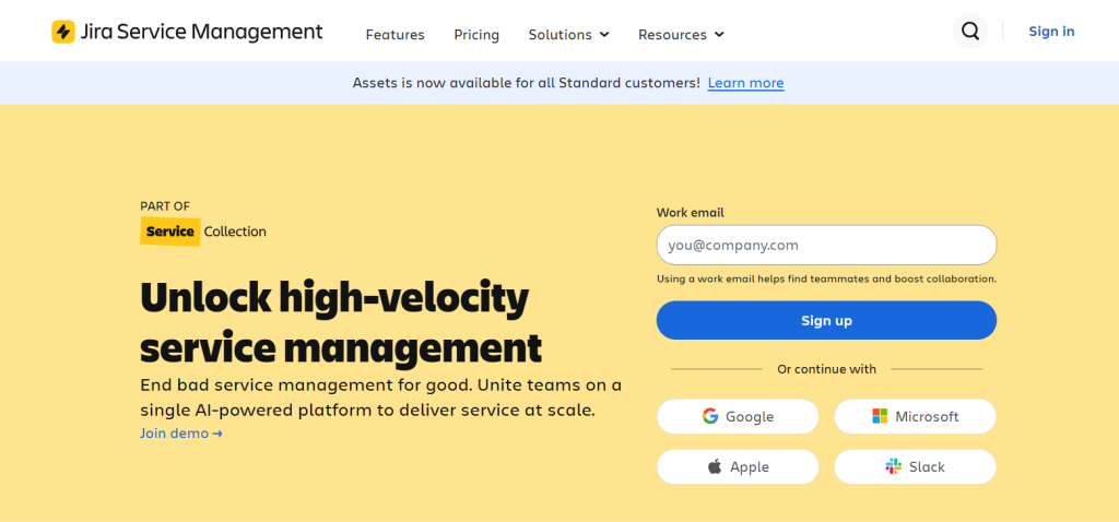 Atlassian jira Service Management