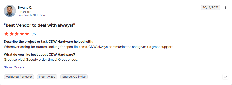 CDW Review